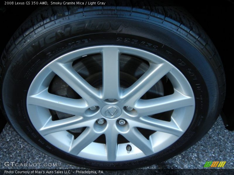 Smoky Granite Mica / Light Gray 2008 Lexus GS 350 AWD