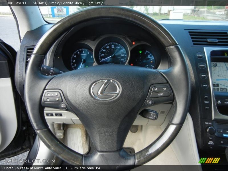 Smoky Granite Mica / Light Gray 2008 Lexus GS 350 AWD