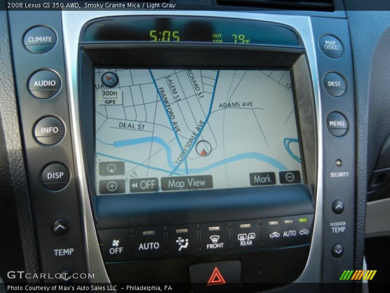 Smoky Granite Mica / Light Gray 2008 Lexus GS 350 AWD