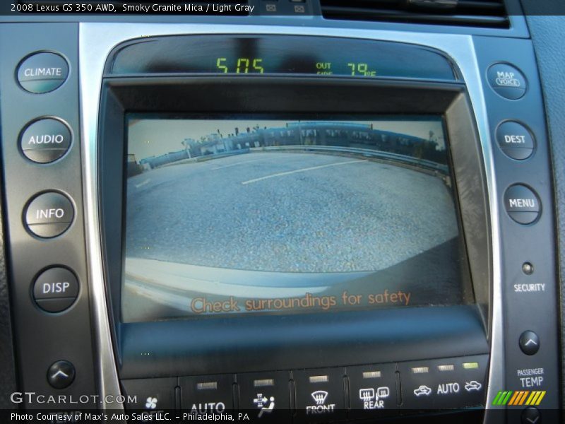 Smoky Granite Mica / Light Gray 2008 Lexus GS 350 AWD