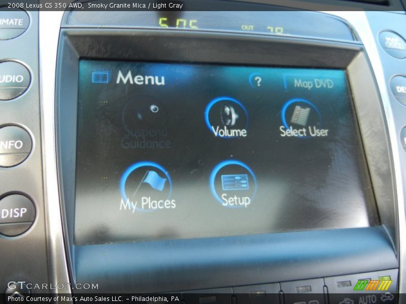 Smoky Granite Mica / Light Gray 2008 Lexus GS 350 AWD