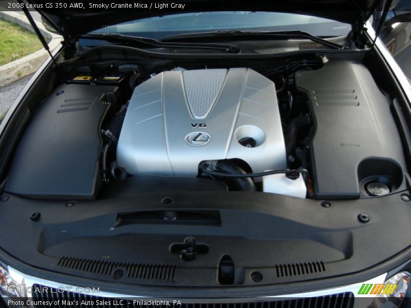 Smoky Granite Mica / Light Gray 2008 Lexus GS 350 AWD