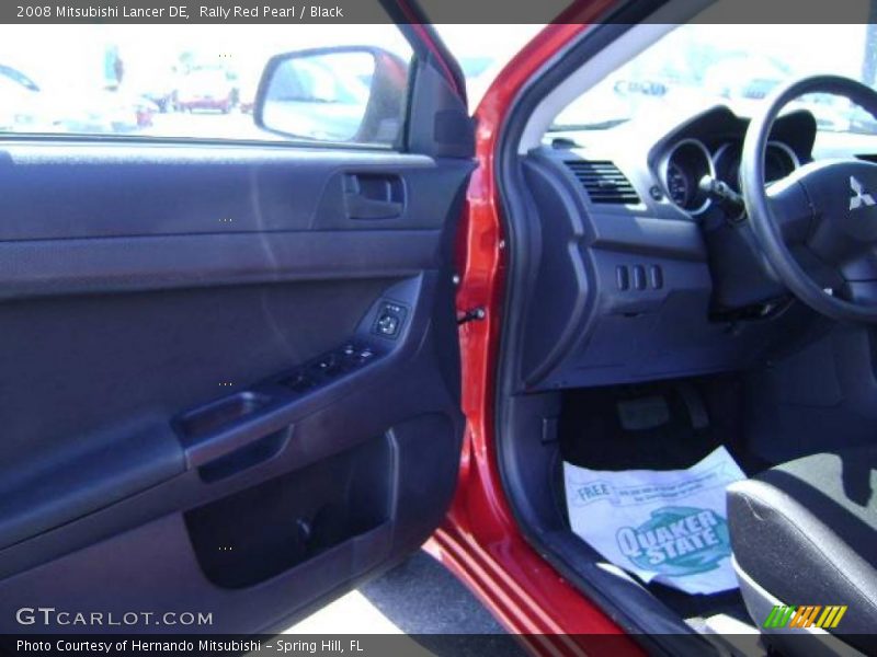Rally Red Pearl / Black 2008 Mitsubishi Lancer DE