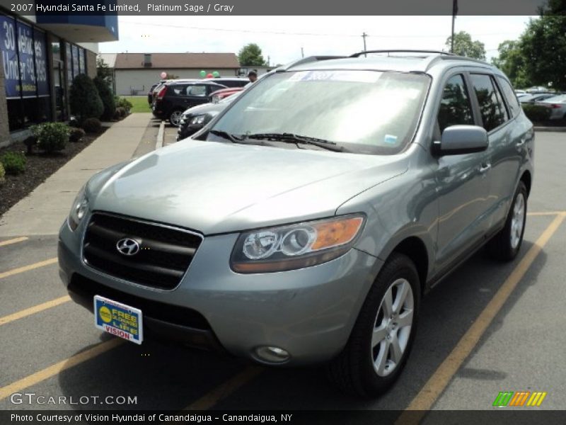 Platinum Sage / Gray 2007 Hyundai Santa Fe Limited