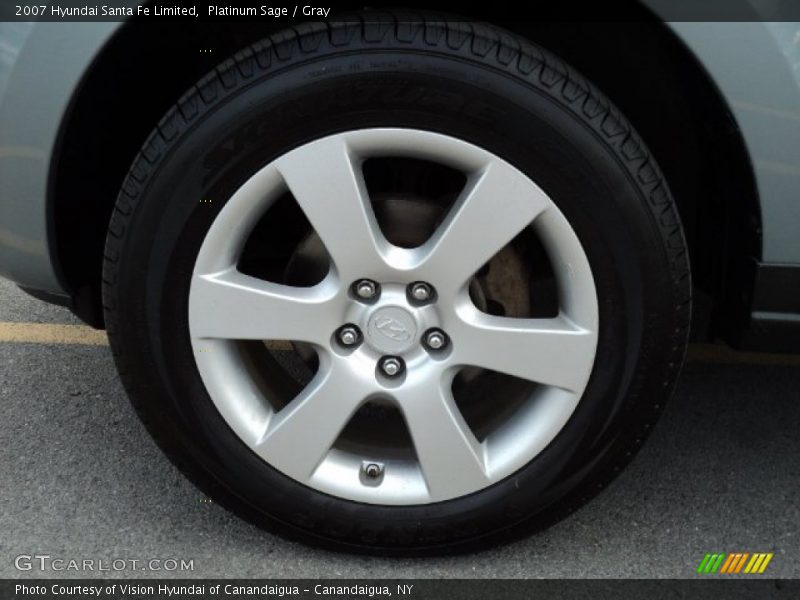 Platinum Sage / Gray 2007 Hyundai Santa Fe Limited