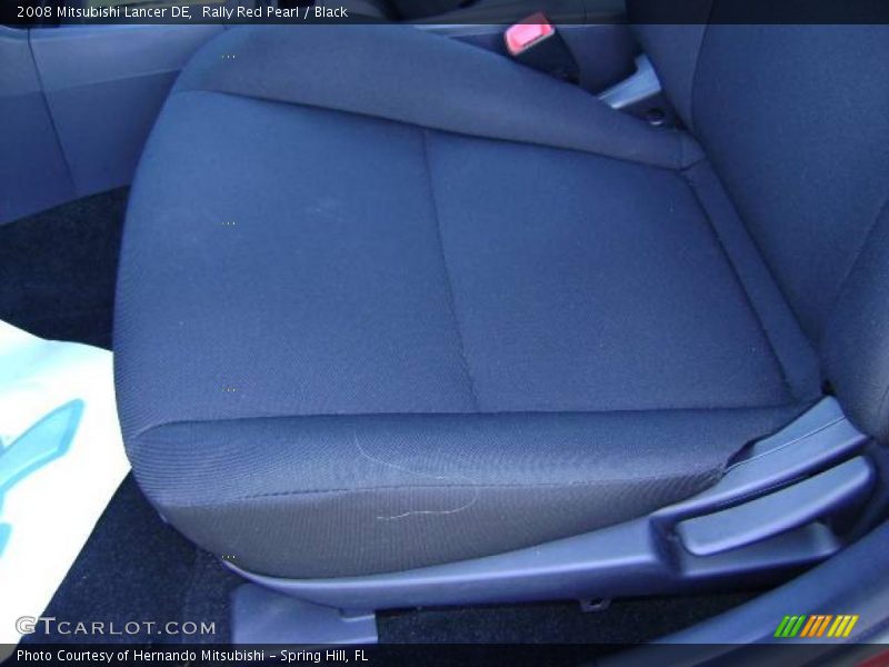 Rally Red Pearl / Black 2008 Mitsubishi Lancer DE