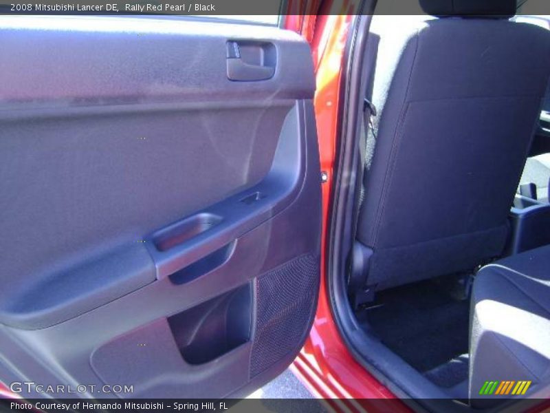 Rally Red Pearl / Black 2008 Mitsubishi Lancer DE