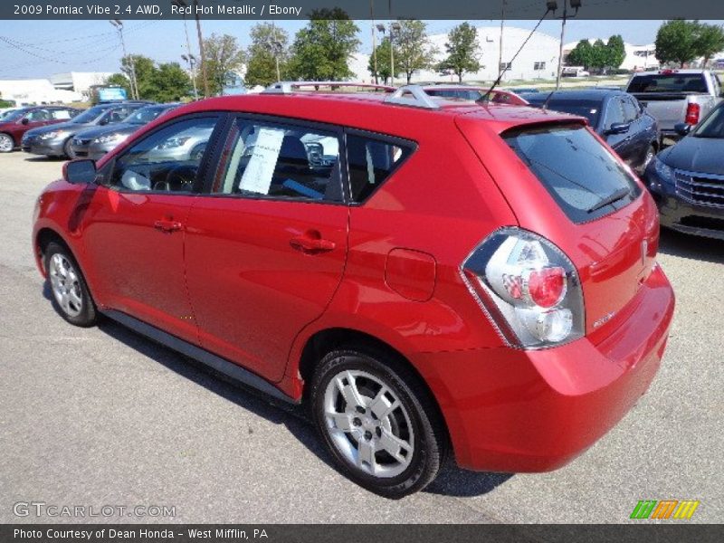 Red Hot Metallic / Ebony 2009 Pontiac Vibe 2.4 AWD