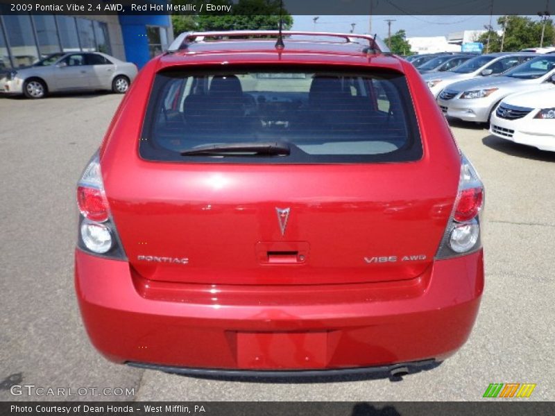 Red Hot Metallic / Ebony 2009 Pontiac Vibe 2.4 AWD