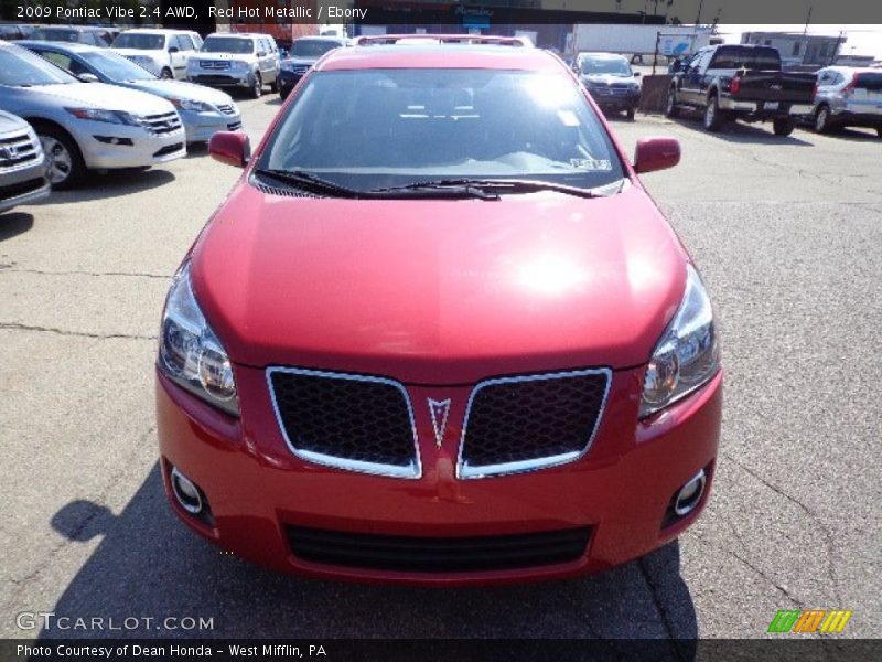 Red Hot Metallic / Ebony 2009 Pontiac Vibe 2.4 AWD