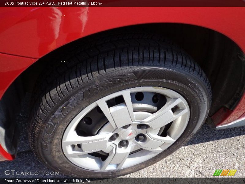 Red Hot Metallic / Ebony 2009 Pontiac Vibe 2.4 AWD