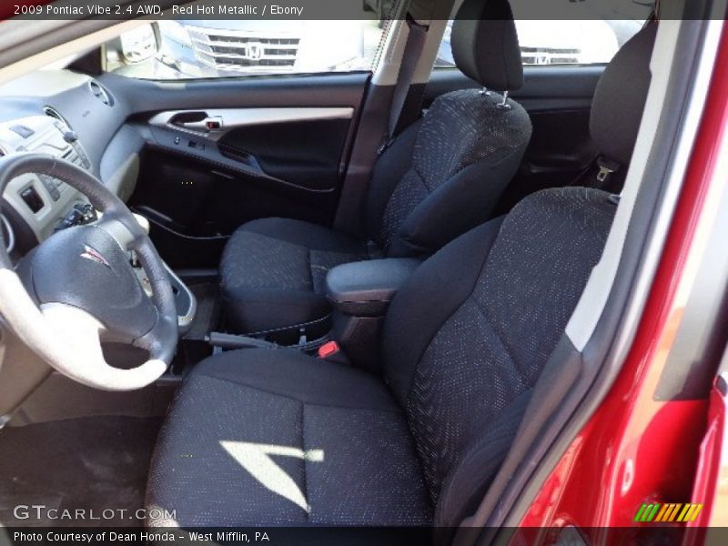 Red Hot Metallic / Ebony 2009 Pontiac Vibe 2.4 AWD