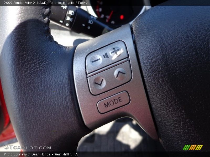 Red Hot Metallic / Ebony 2009 Pontiac Vibe 2.4 AWD