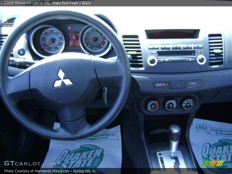 Rally Red Pearl / Black 2008 Mitsubishi Lancer DE