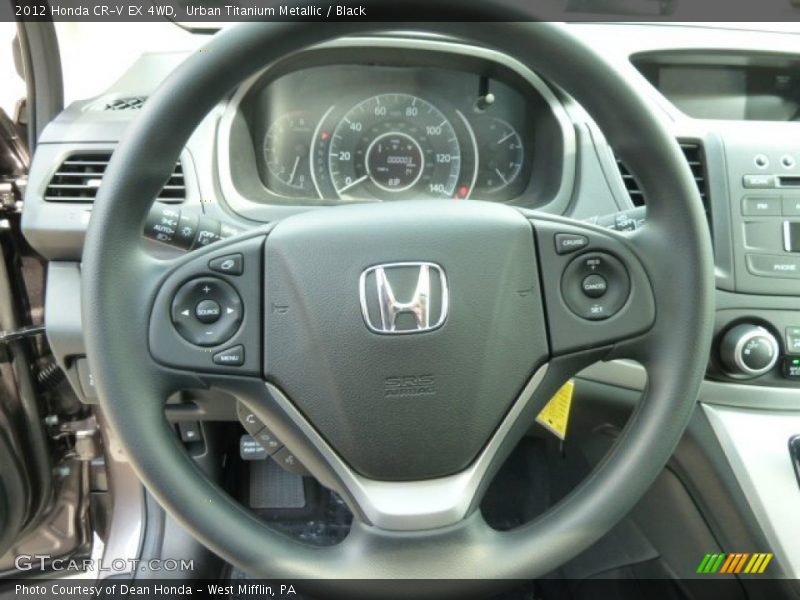 Urban Titanium Metallic / Black 2012 Honda CR-V EX 4WD
