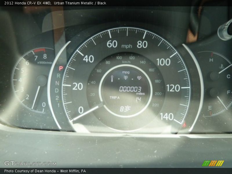 Urban Titanium Metallic / Black 2012 Honda CR-V EX 4WD