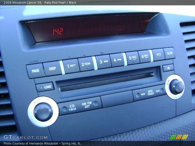 Rally Red Pearl / Black 2008 Mitsubishi Lancer DE