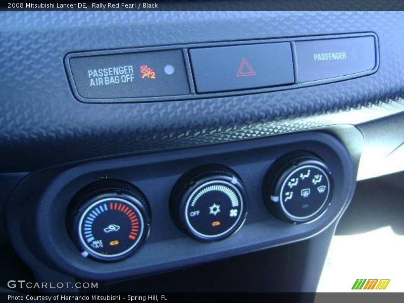 Rally Red Pearl / Black 2008 Mitsubishi Lancer DE