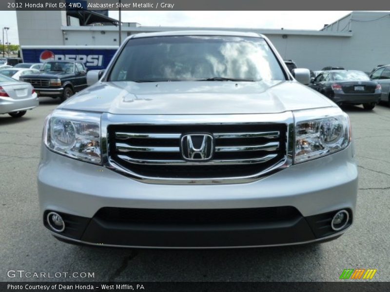 Alabaster Silver Metallic / Gray 2012 Honda Pilot EX 4WD