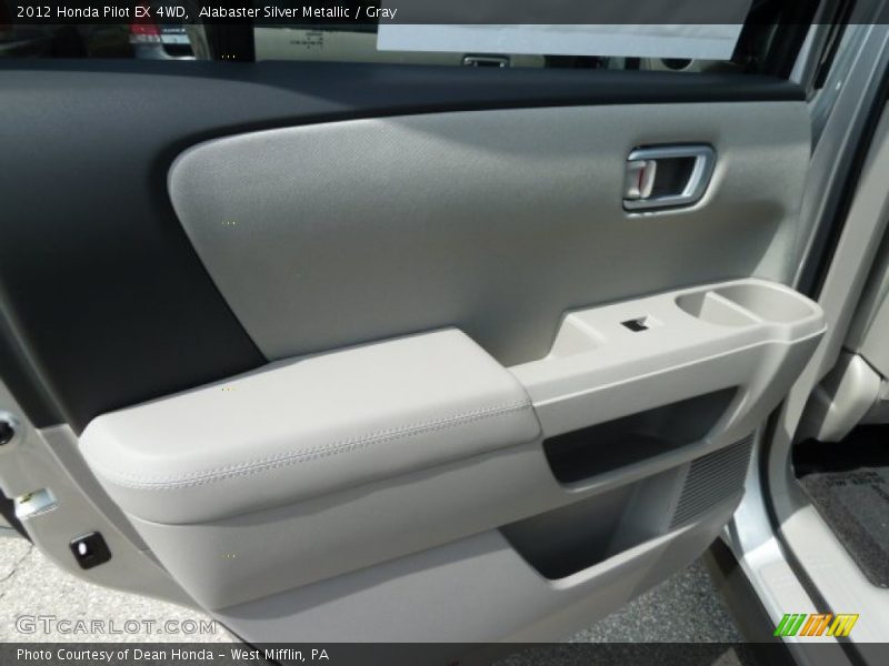 Alabaster Silver Metallic / Gray 2012 Honda Pilot EX 4WD