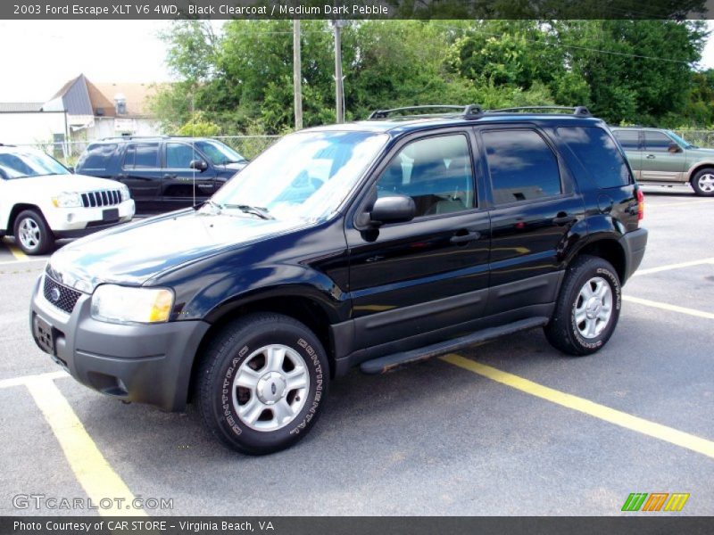 Black Clearcoat / Medium Dark Pebble 2003 Ford Escape XLT V6 4WD