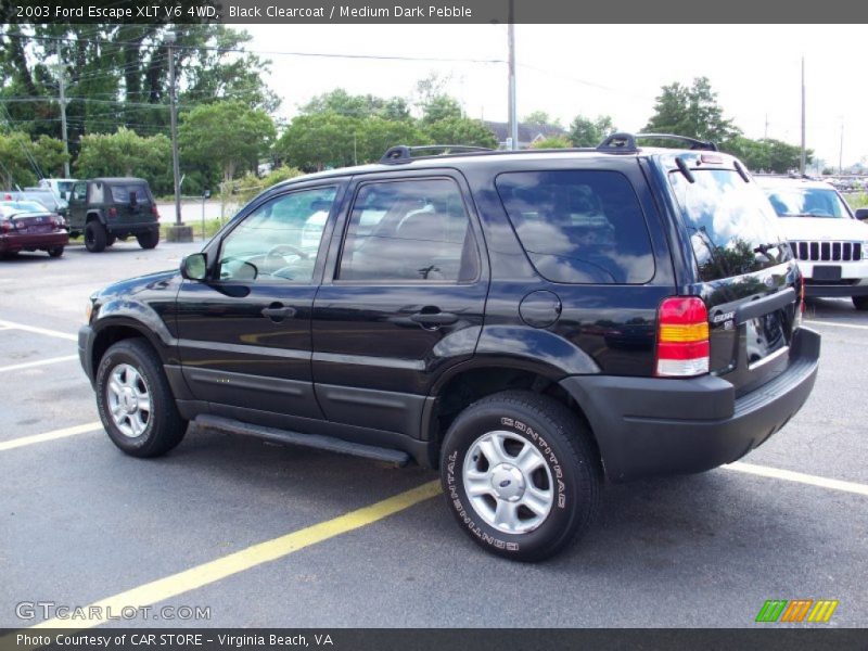 Black Clearcoat / Medium Dark Pebble 2003 Ford Escape XLT V6 4WD