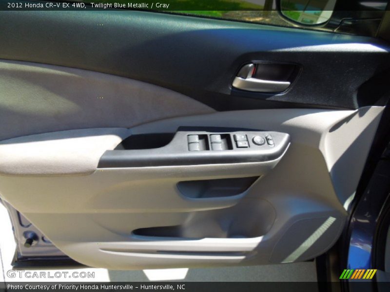 Twilight Blue Metallic / Gray 2012 Honda CR-V EX 4WD
