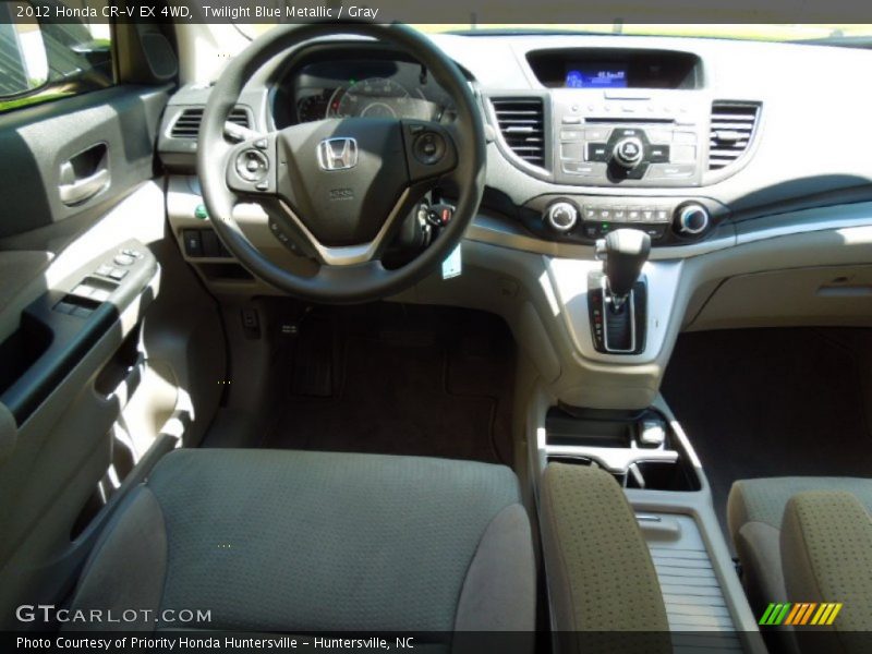 Twilight Blue Metallic / Gray 2012 Honda CR-V EX 4WD