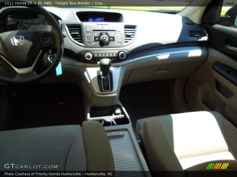 Twilight Blue Metallic / Gray 2012 Honda CR-V EX 4WD