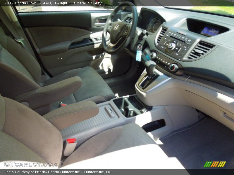 Twilight Blue Metallic / Gray 2012 Honda CR-V EX 4WD