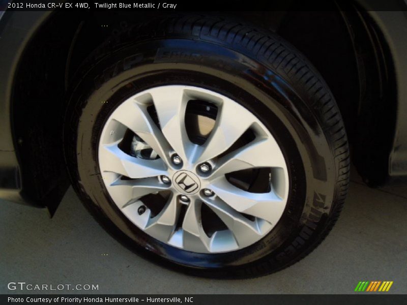 Twilight Blue Metallic / Gray 2012 Honda CR-V EX 4WD