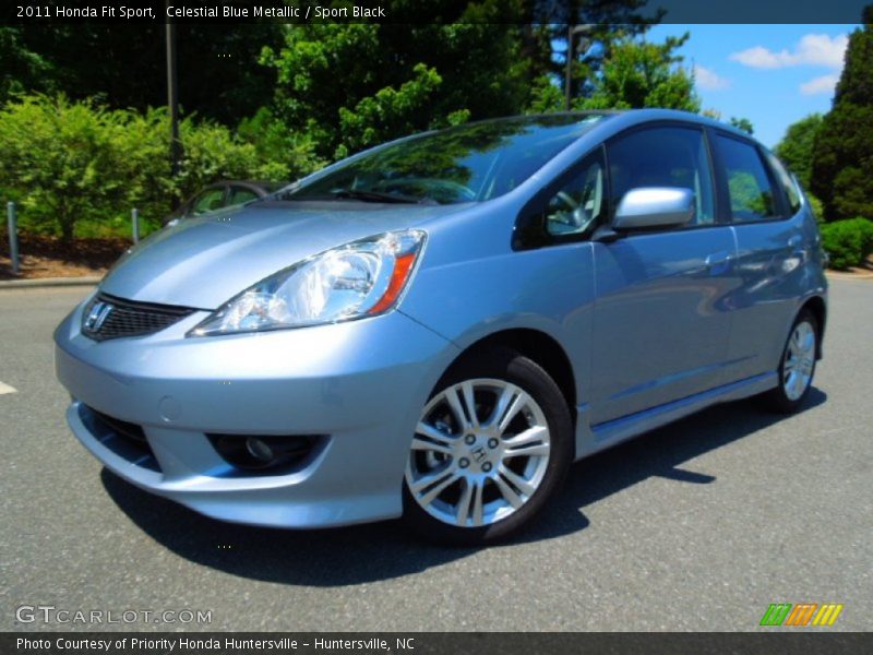 Celestial Blue Metallic / Sport Black 2011 Honda Fit Sport