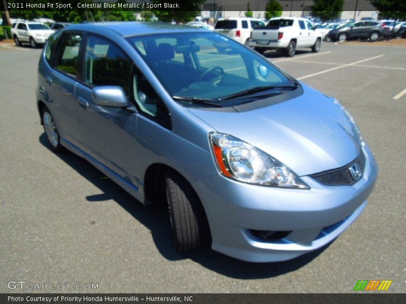 Celestial Blue Metallic / Sport Black 2011 Honda Fit Sport