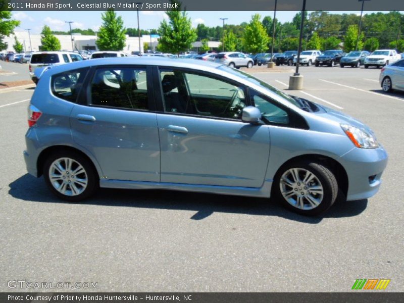 Celestial Blue Metallic / Sport Black 2011 Honda Fit Sport