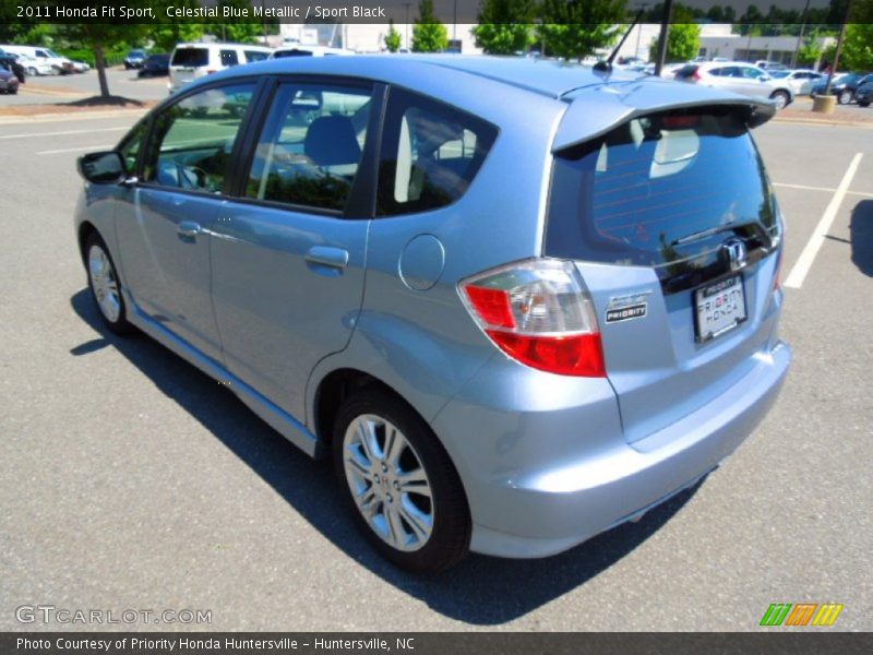 Celestial Blue Metallic / Sport Black 2011 Honda Fit Sport