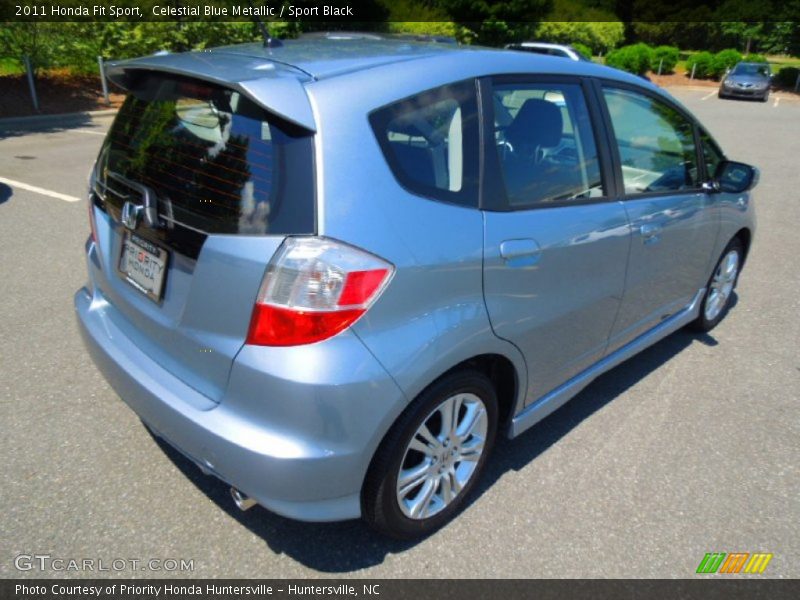 Celestial Blue Metallic / Sport Black 2011 Honda Fit Sport