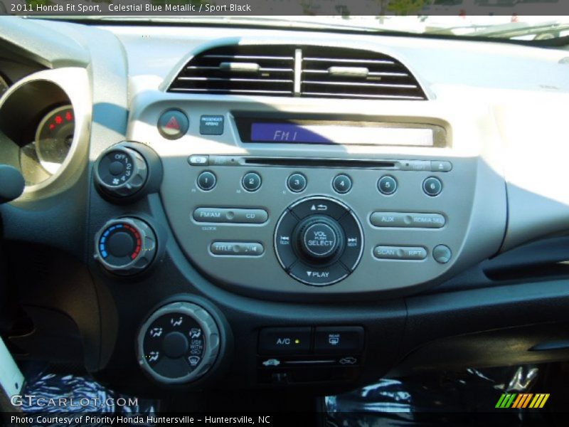 Celestial Blue Metallic / Sport Black 2011 Honda Fit Sport