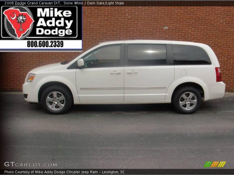 Stone White / Dark Slate/Light Shale 2008 Dodge Grand Caravan SXT