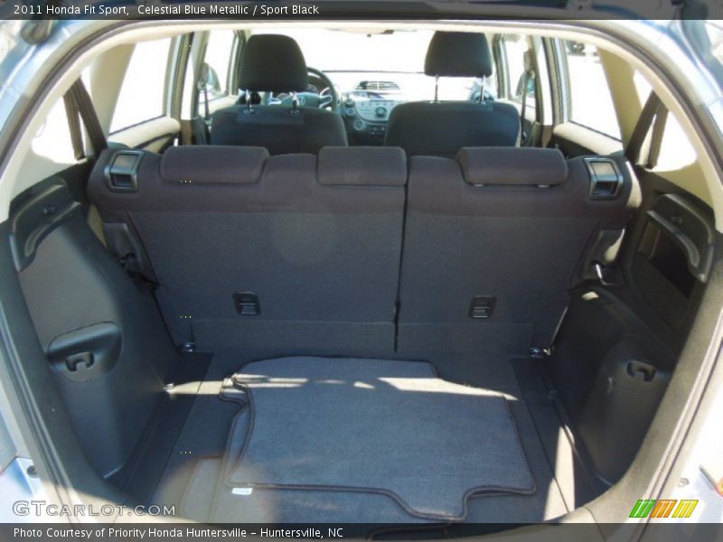 Celestial Blue Metallic / Sport Black 2011 Honda Fit Sport