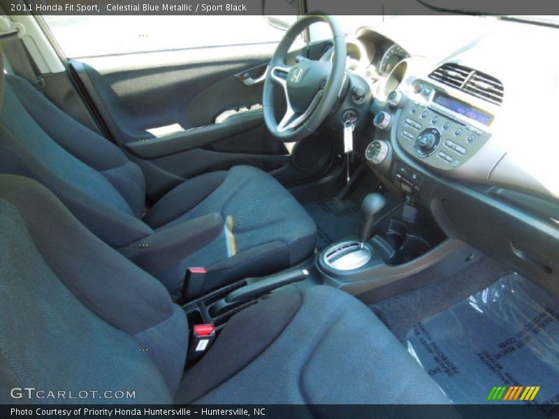 Celestial Blue Metallic / Sport Black 2011 Honda Fit Sport