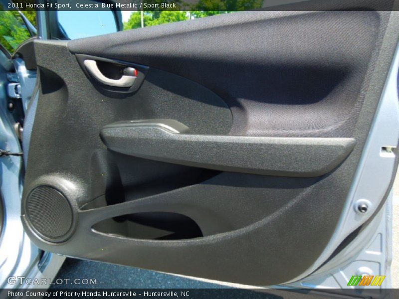 Celestial Blue Metallic / Sport Black 2011 Honda Fit Sport