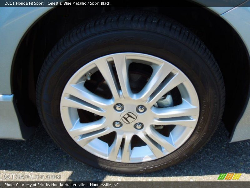 Celestial Blue Metallic / Sport Black 2011 Honda Fit Sport
