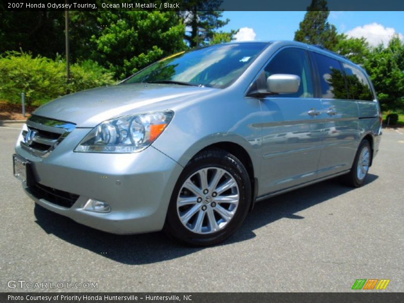 Ocean Mist Metallic / Black 2007 Honda Odyssey Touring