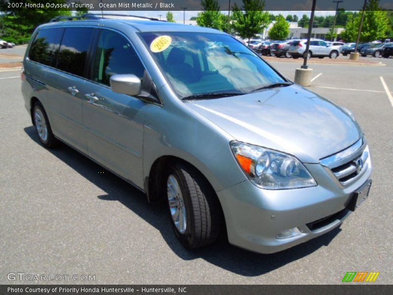 Ocean Mist Metallic / Black 2007 Honda Odyssey Touring