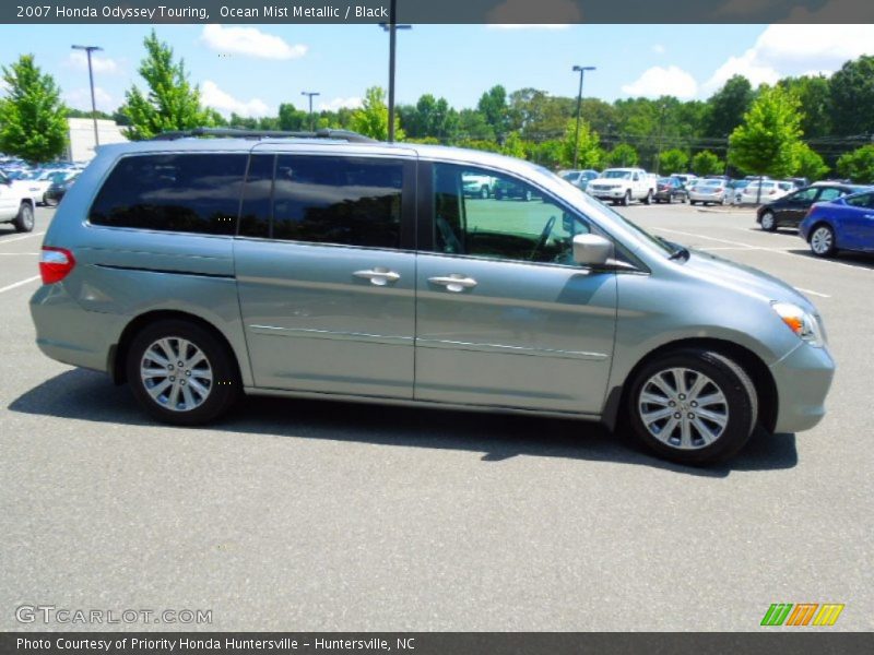 Ocean Mist Metallic / Black 2007 Honda Odyssey Touring