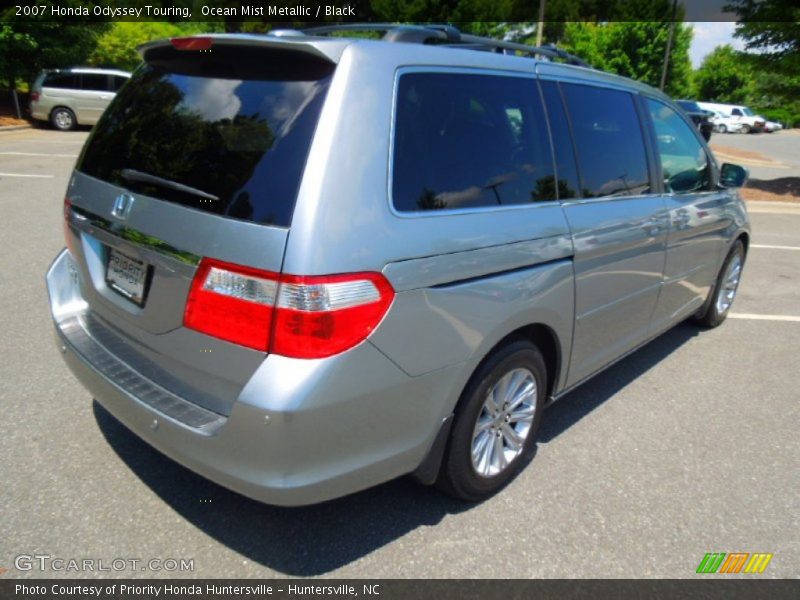 Ocean Mist Metallic / Black 2007 Honda Odyssey Touring
