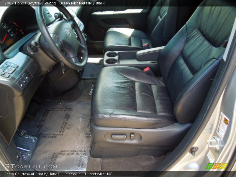 Ocean Mist Metallic / Black 2007 Honda Odyssey Touring