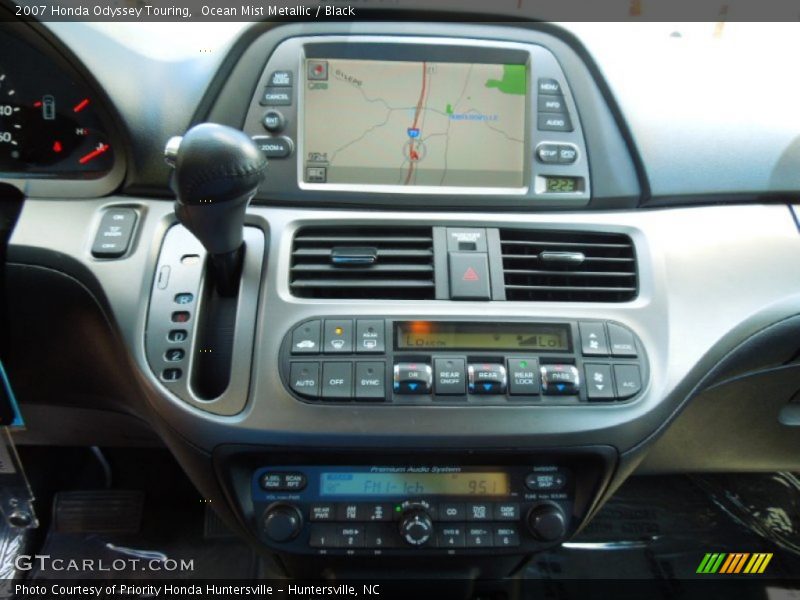 Ocean Mist Metallic / Black 2007 Honda Odyssey Touring