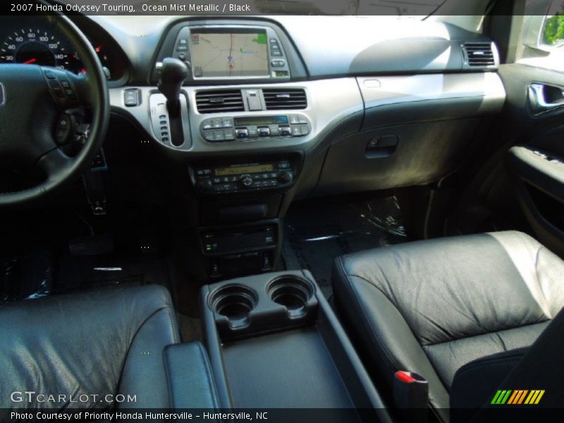 Ocean Mist Metallic / Black 2007 Honda Odyssey Touring