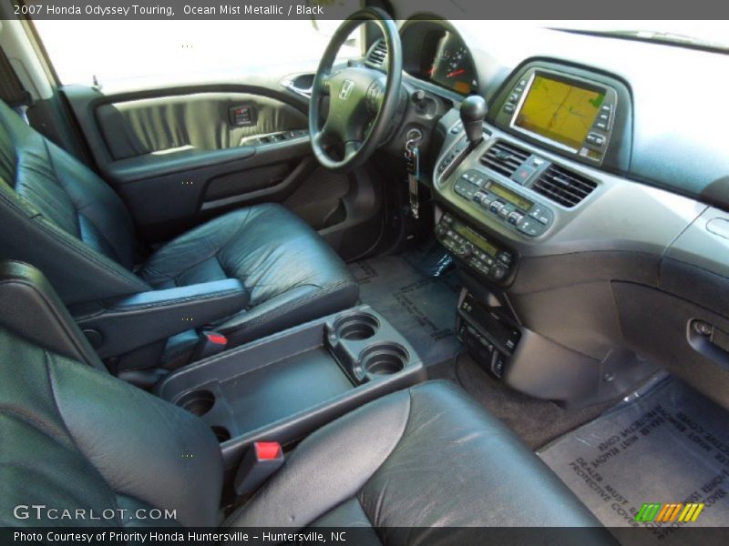 Ocean Mist Metallic / Black 2007 Honda Odyssey Touring